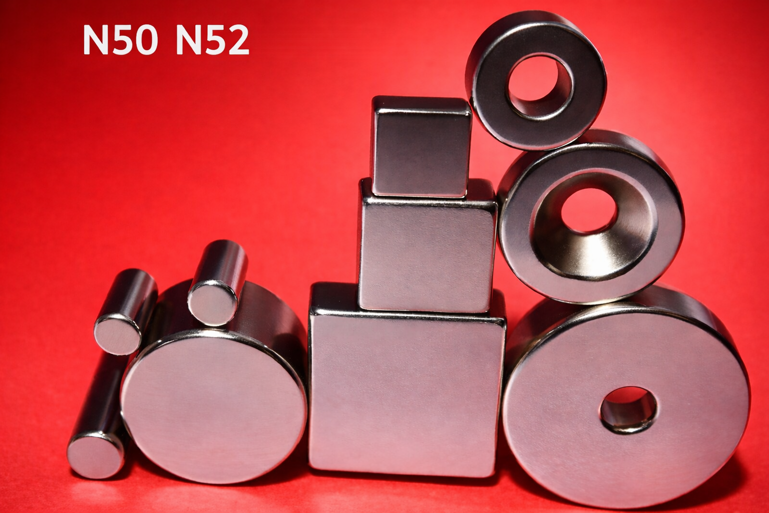 Magnes neodymowy mocny z materiału N50 lub N52